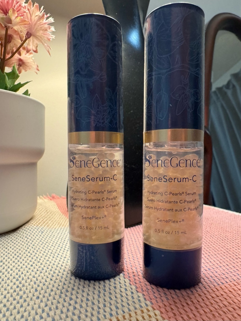 SeneGence SeneSerum-C Hydrating C-Pearls Serum — Navy & Gold